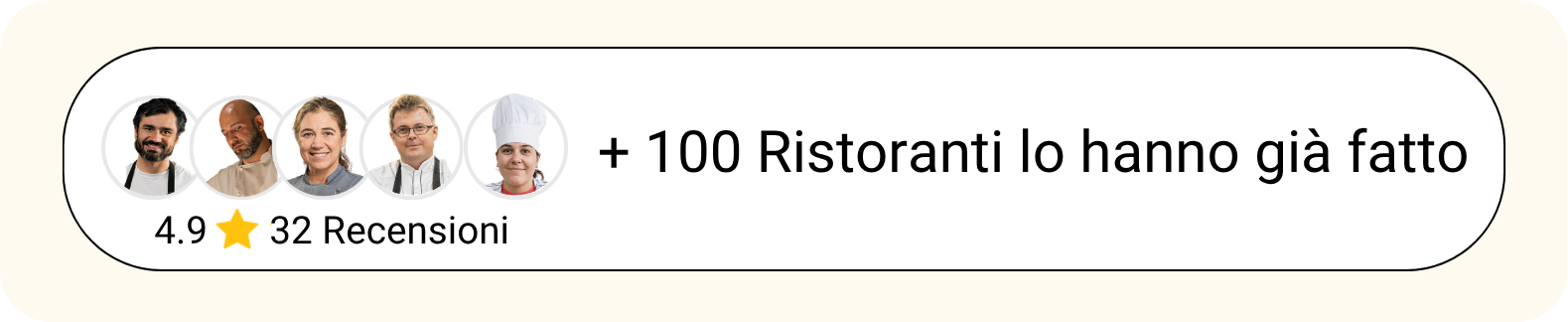 +100 ristoranti lo hanno già fatto — 4.9 stelle, 32 recensioni